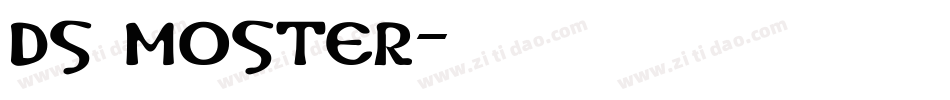 DS Moster字体转换
